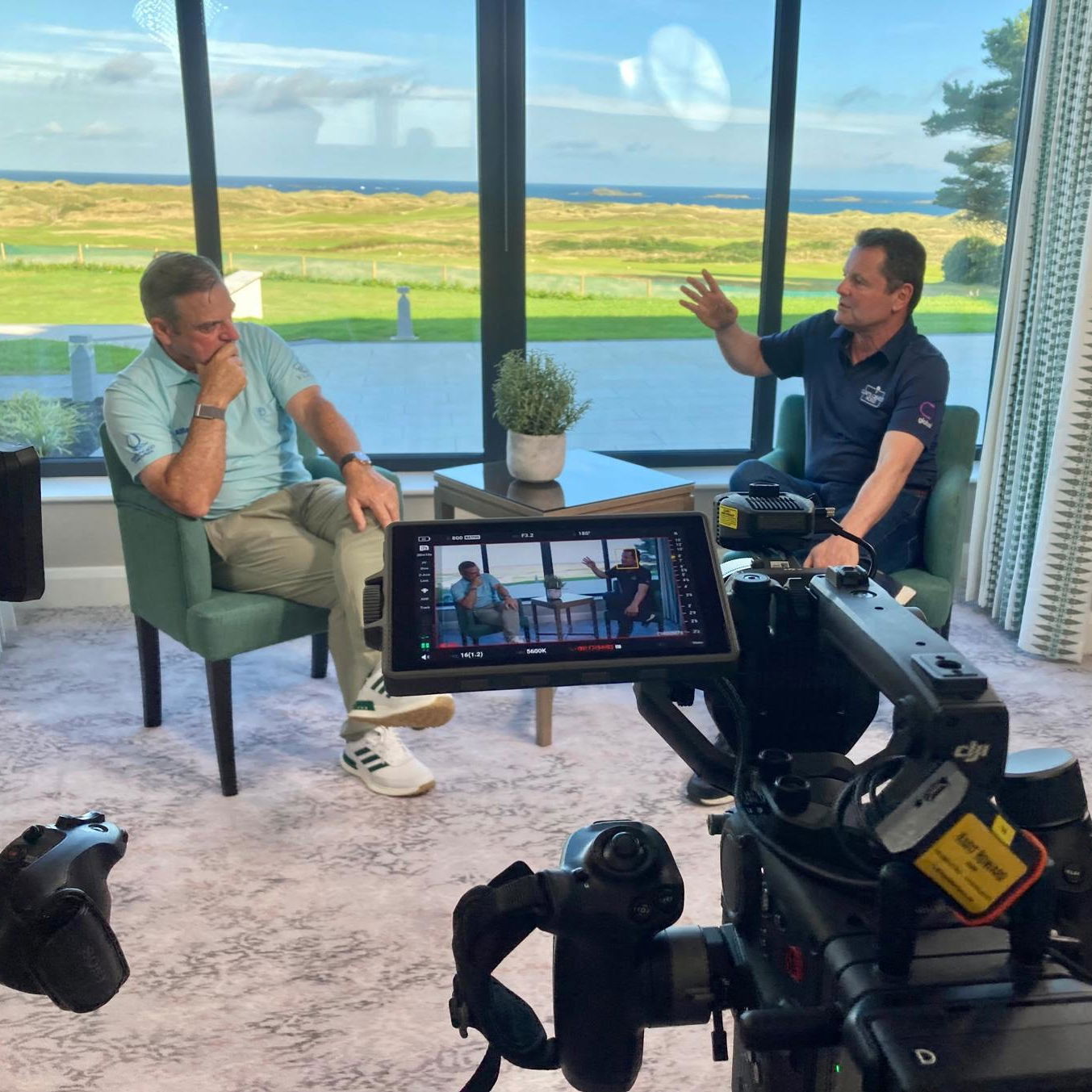 Paul McGinley and Chris Hollins